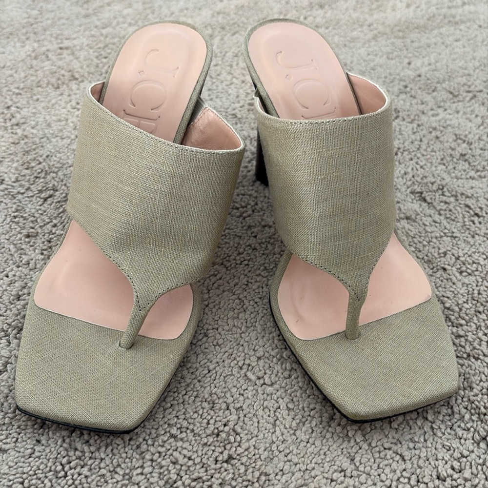 Tan Jcrew Size8 Heels  Round Heel